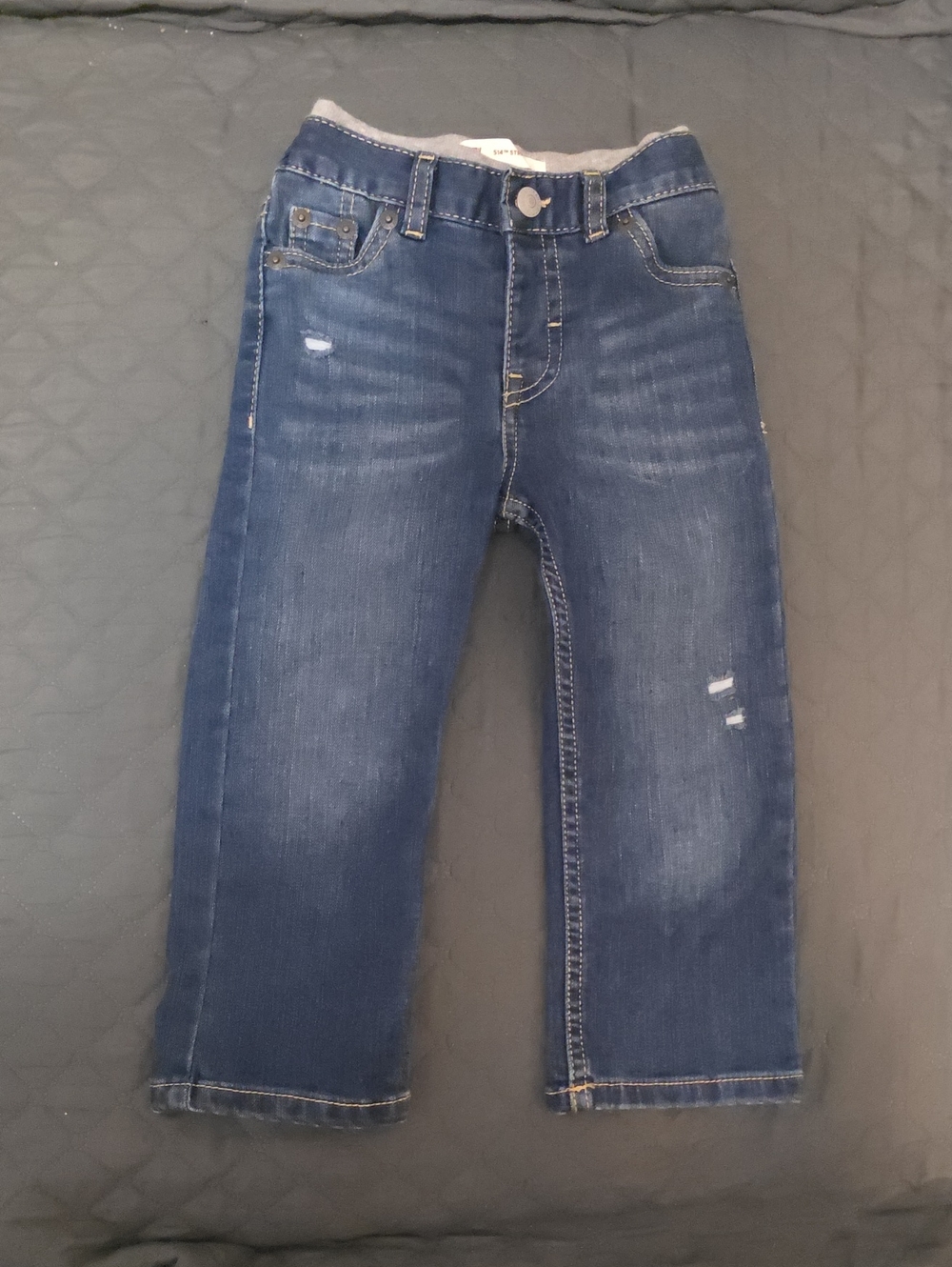 Levi's Boys  Medium Blue Distressed Denim Jeans, 24m